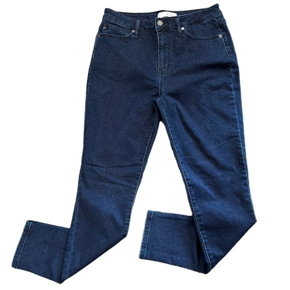 KanCan High Rise Super Skinny Glitter /Sparkly Dark Wash Jeans